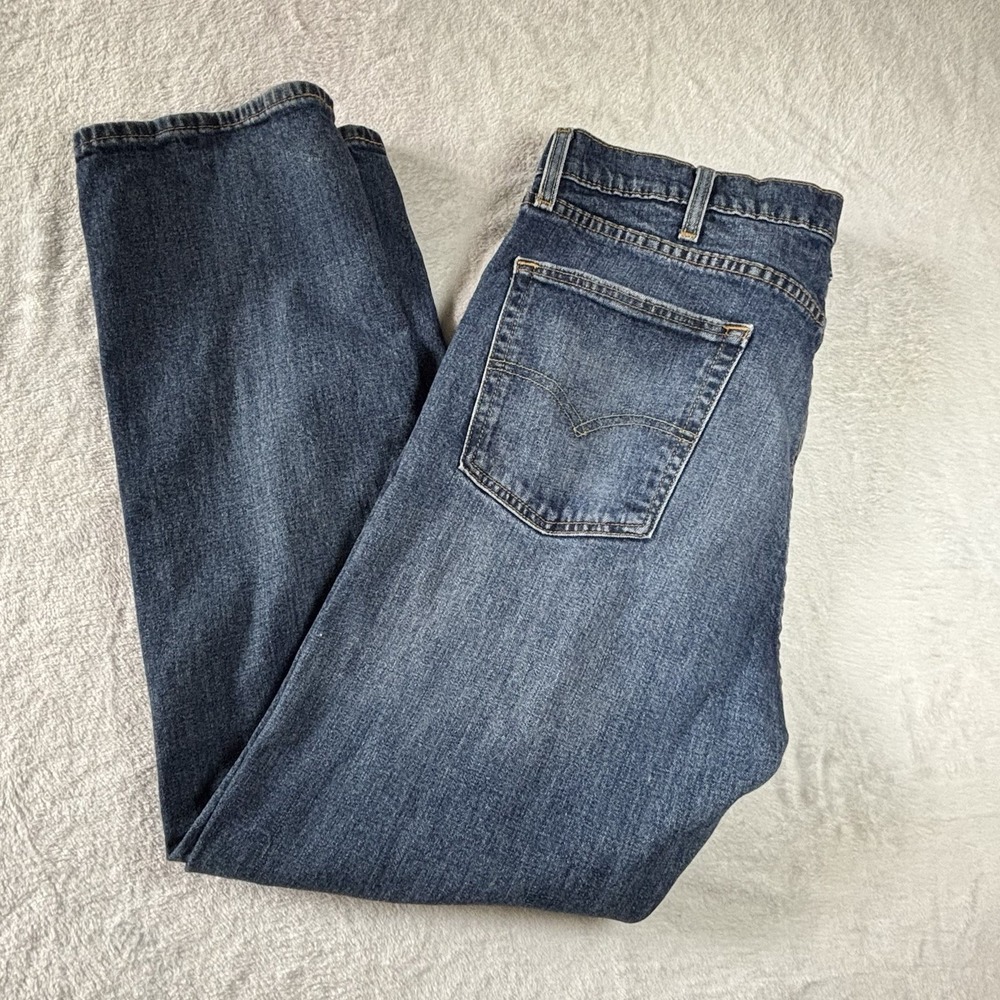 levi's mens 505 regular straight Leg blue  jeans 38X32  Medium Wash